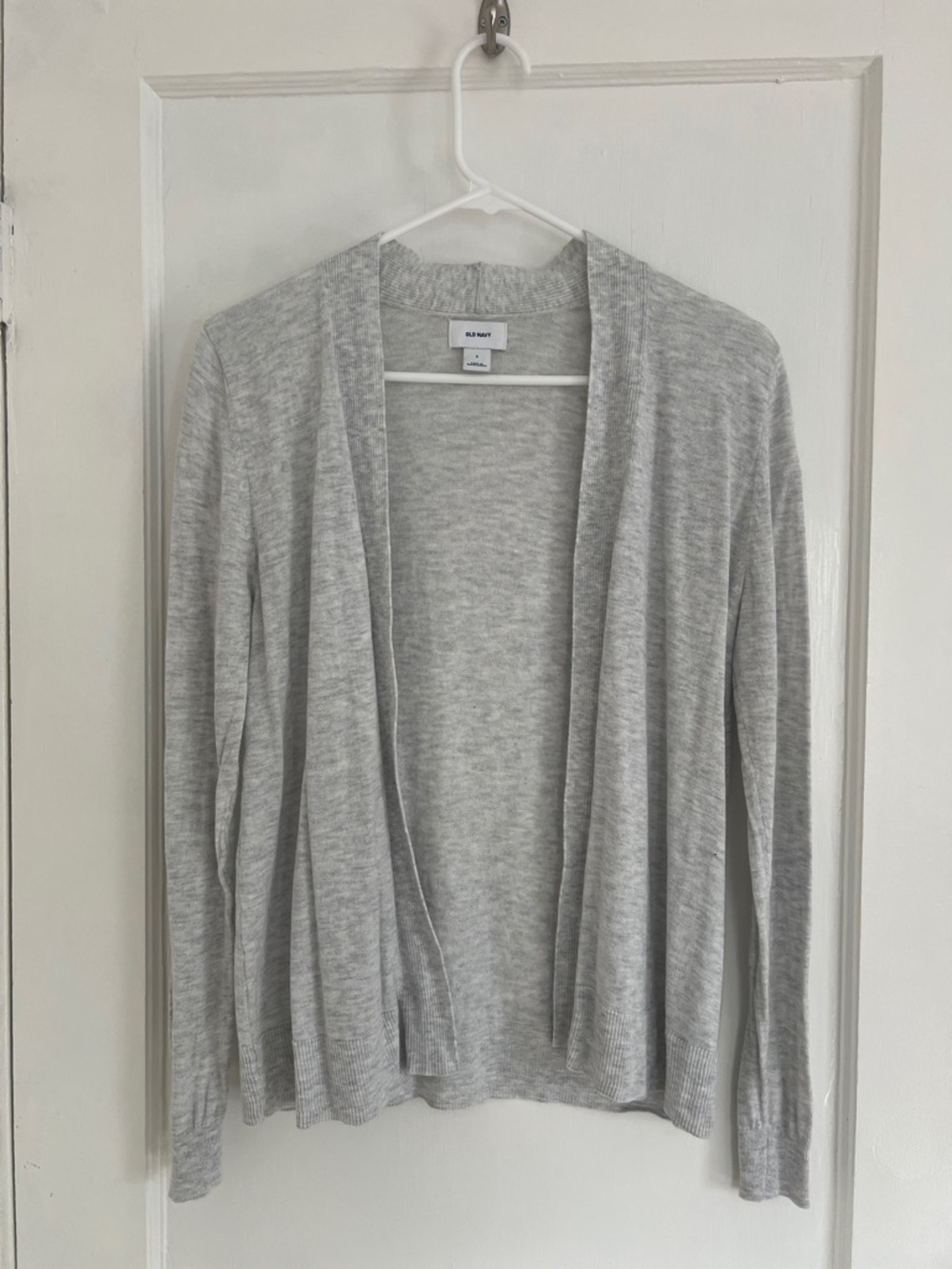 Old Navy Light Gray Cotton Women's Cardigan